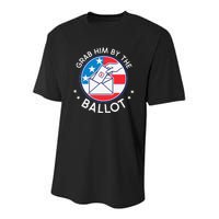 Grab Him By The Ballot Youth Performance Sprint T-Shirt