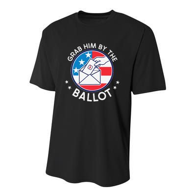 Grab Him By The Ballot Youth Performance Sprint T-Shirt