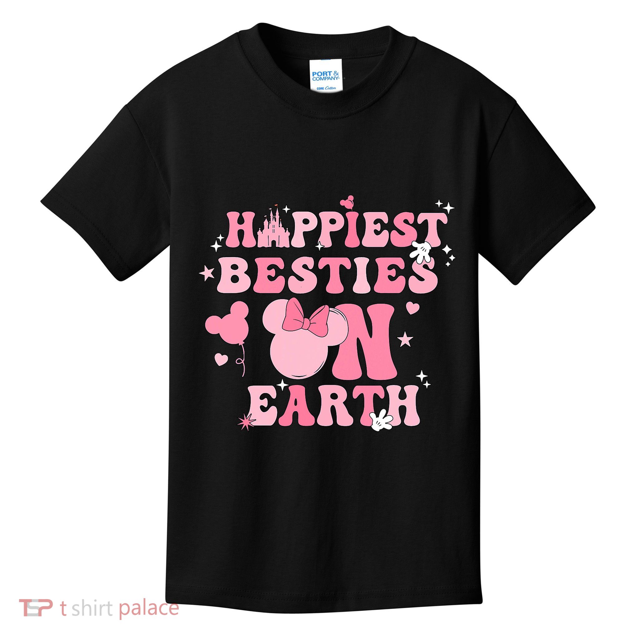 Groovy Happiest Besties On Earth Kids T-Shirt
