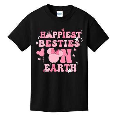 Groovy Happiest Besties On Earth Kids T-Shirt