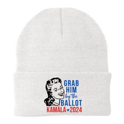 Grab Him By The Ballot Kamala Harris 2024 Knit Cap Winter Beanie