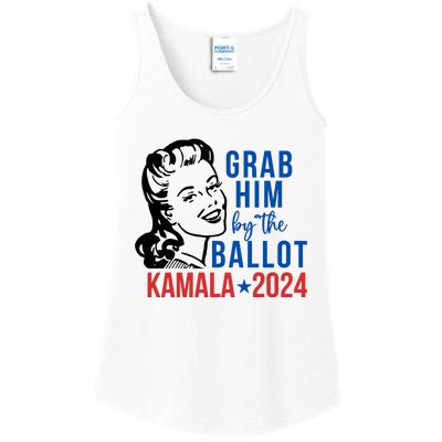 Grab Him By The Ballot Kamala Harris 2024 Ladies Essential Tank