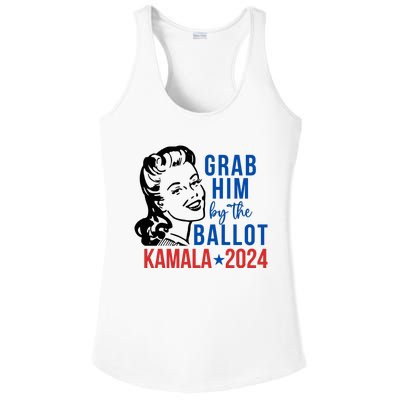 Grab Him By The Ballot Kamala Harris 2024 Ladies PosiCharge Competitor Racerback Tank