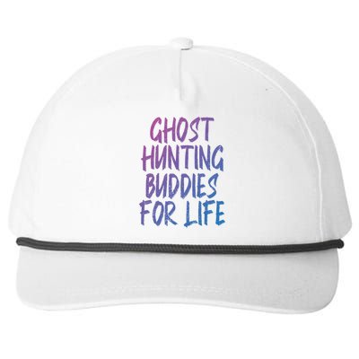 Ghost Hunting Buddies For Life Ghost Hunter Paranormal Gift Snapback Five-Panel Rope Hat