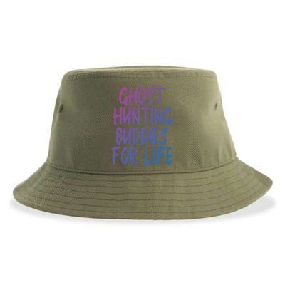 Ghost Hunting Buddies For Life Ghost Hunter Paranormal Gift Sustainable Bucket Hat