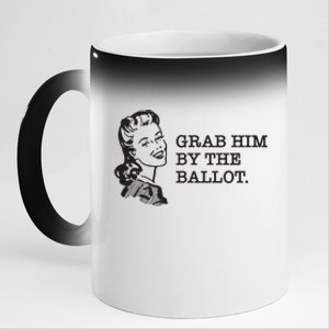 Grab Him By The Ballot 11oz Black Color Changing Mug