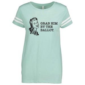 Grab Him By The Ballot Enza Ladies Jersey Football T-Shirt