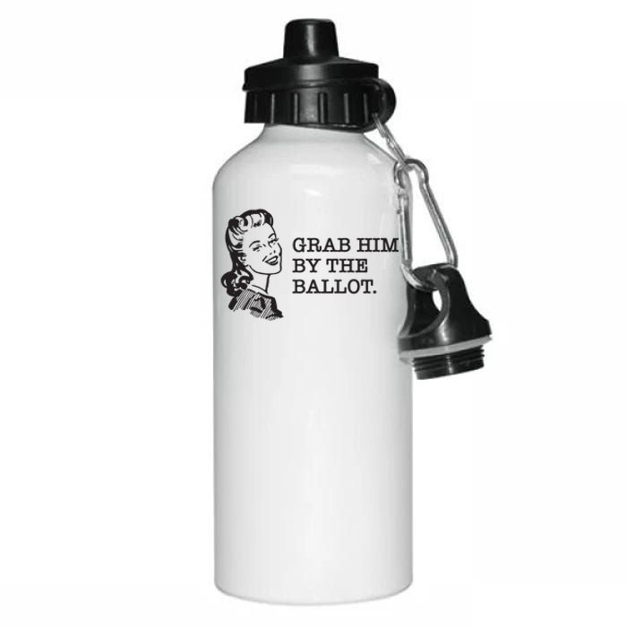 Grab Him By The Ballot Aluminum Water Bottle