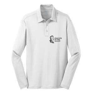 Grab Him By The Ballot Silk Touch Performance Long Sleeve Polo