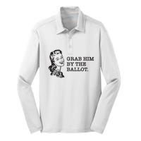 Grab Him By The Ballot Silk Touch Performance Long Sleeve Polo