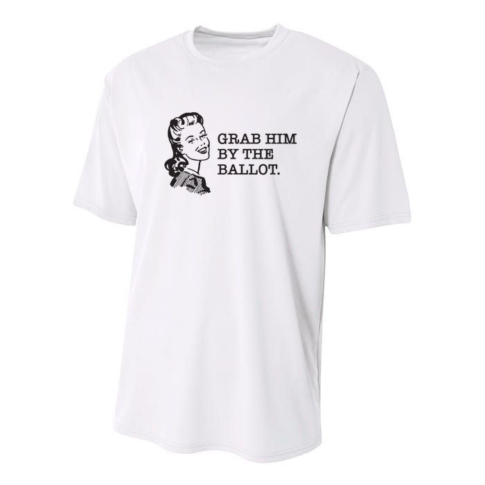 Grab Him By The Ballot Youth Performance Sprint T-Shirt