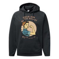 Grab Him By The Ballot Kamala Harris For President 2024 Performance Fleece Hoodie