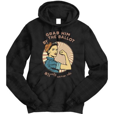 Grab Him By The Ballot Kamala Harris For President 2024 Tie Dye Hoodie