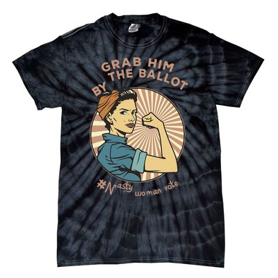 Grab Him By The Ballot Kamala Harris For President 2024 Tie-Dye T-Shirt