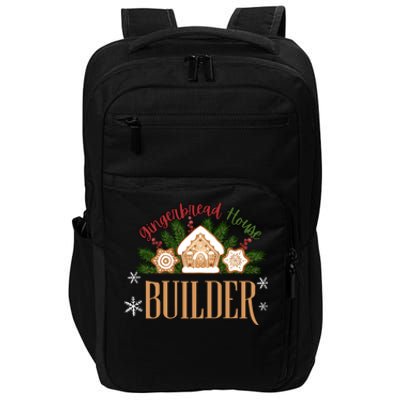 Gingerbread House Builder Xmas Christmas Cookie Baking Impact Tech Backpack