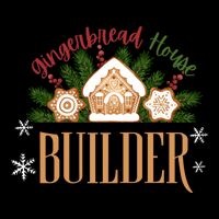 Gingerbread House Builder Xmas Christmas Cookie Baking 7-Panel Snapback Hat