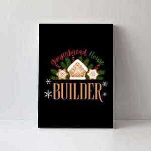 Gingerbread House Builder Xmas Christmas Cookie Baking Canvas