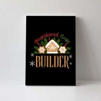 Gingerbread House Builder Xmas Christmas Cookie Baking Canvas