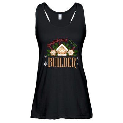 Gingerbread House Builder Xmas Christmas Cookie Baking Ladies Essential Flowy Tank