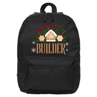 Gingerbread House Builder Xmas Christmas Cookie Baking 16 in Basic Backpack