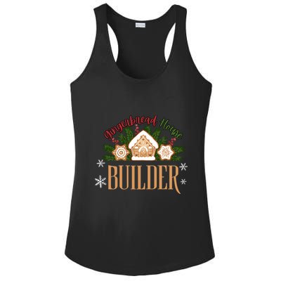 Gingerbread House Builder Xmas Christmas Cookie Baking Ladies PosiCharge Competitor Racerback Tank