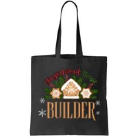 Gingerbread House Builder Xmas Christmas Cookie Baking Tote Bag