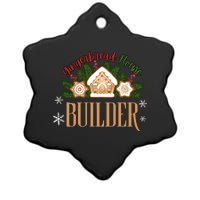 Gingerbread House Builder Xmas Christmas Cookie Baking Ceramic Star Ornament