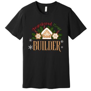 Gingerbread House Builder Xmas Christmas Cookie Baking Premium T-Shirt