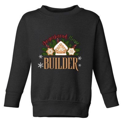 Gingerbread House Builder Xmas Christmas Cookie Baking Toddler Sweatshirt