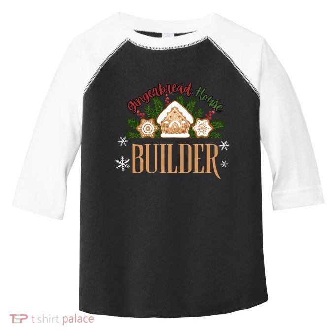 Gingerbread House Builder Xmas Christmas Cookie Baking Toddler Fine Jersey T-Shirt
