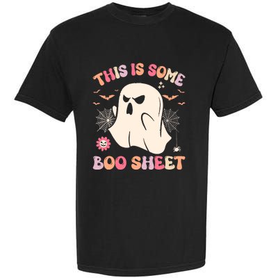 Groovy Halloween Boo Ghost Costume This Is Some Boo Sheet Garment-Dyed Heavyweight T-Shirt