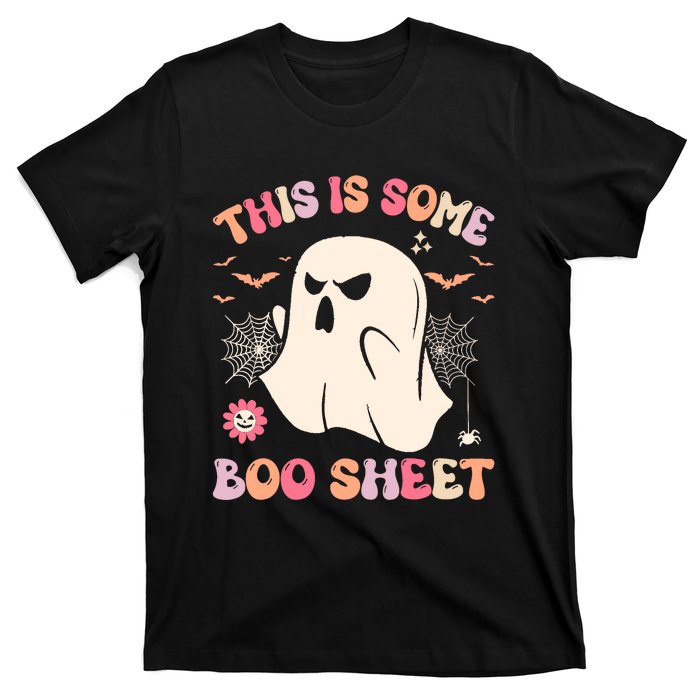 Groovy Halloween Boo Ghost Costume This Is Some Boo Sheet T-Shirt