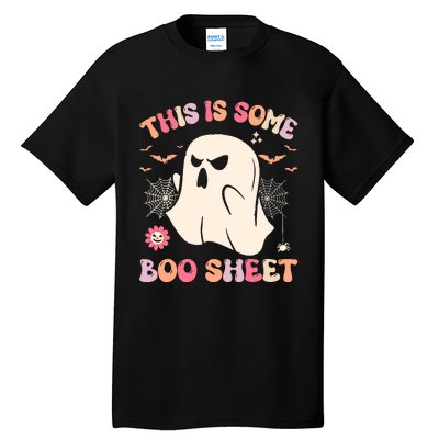 Groovy Halloween Boo Ghost Costume This Is Some Boo Sheet Tall T-Shirt