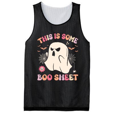 Groovy Halloween Boo Ghost Costume This Is Some Boo Sheet Mesh Reversible Basketball Jersey Tank