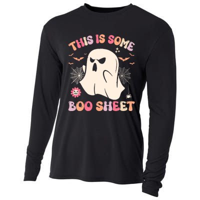 Groovy Halloween Boo Ghost Costume This Is Some Boo Sheet Cooling Performance Long Sleeve Crew