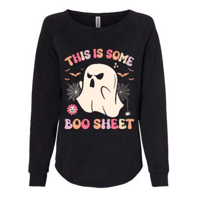 Groovy Halloween Boo Ghost Costume This Is Some Boo Sheet Womens California Wash Sweatshirt