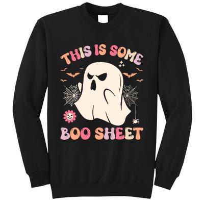 Groovy Halloween Boo Ghost Costume This Is Some Boo Sheet Tall Sweatshirt