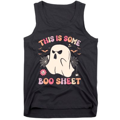 Groovy Halloween Boo Ghost Costume This Is Some Boo Sheet Tank Top