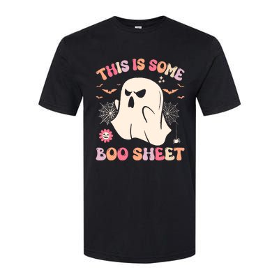 Groovy Halloween Boo Ghost Costume This Is Some Boo Sheet Softstyle CVC T-Shirt