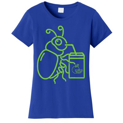 Green Halloween Beetle Drink Juice Women's T-Shirt