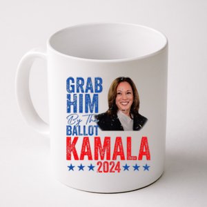 Grab Him By The Ballot Kamala 2024 Funny Harris Election Coffee Mug