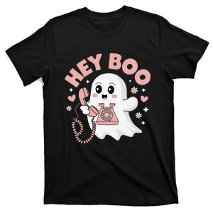 Groovy Hey Boo Cute Ghost Funny Halloween T-Shirt