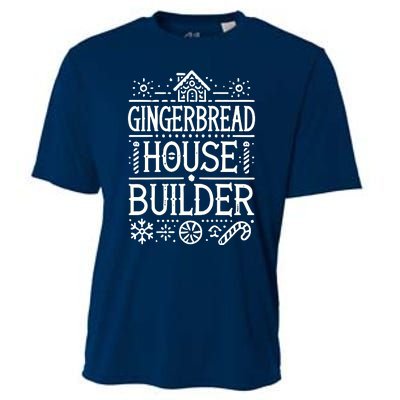 Gingerbread House Builder Xmas Christmas Cookie Baking Cooling Performance Crew T-Shirt