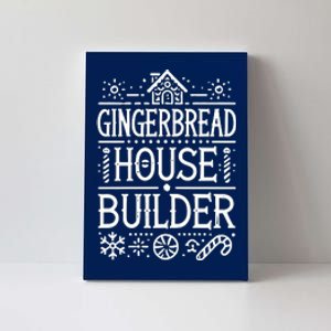 Gingerbread House Builder Xmas Christmas Cookie Baking Canvas