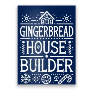 Gingerbread House Builder Xmas Christmas Cookie Baking Poster