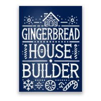 Gingerbread House Builder Xmas Christmas Cookie Baking Poster