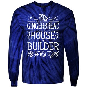 Gingerbread House Builder Xmas Christmas Cookie Baking Tie-Dye Long Sleeve Shirt