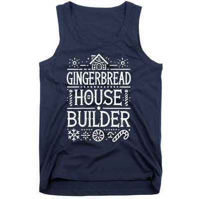 Gingerbread House Builder Xmas Christmas Cookie Baking Tank Top