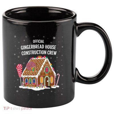 Gingerbread House Construction Crew Cookie Baking Christmas 11oz C Handle Ceramic Mug
