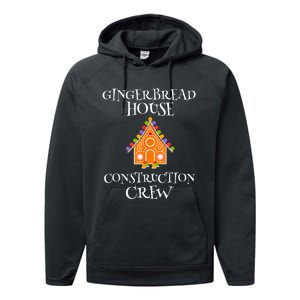 Gingerbread House Construction Crew Decorating Baking Xmas Performance Fleece Hoodie